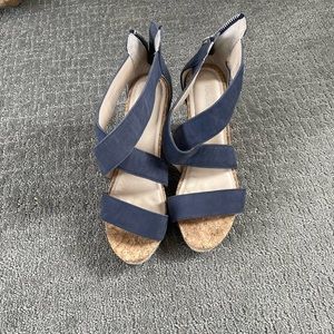 Adrienne Vittadini strapy wedges